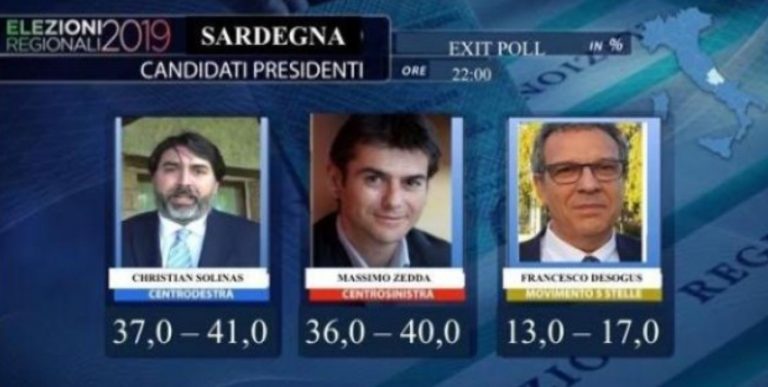 exit poll sardegna