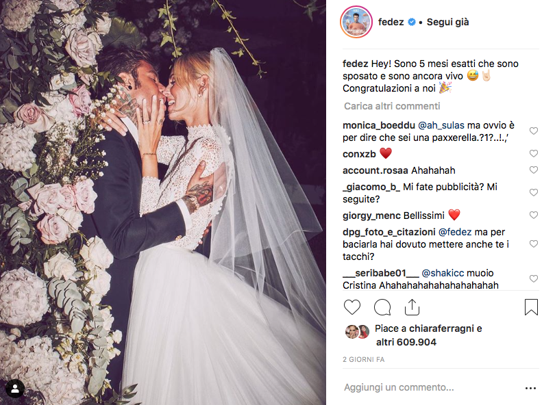 Fedez con Chiara