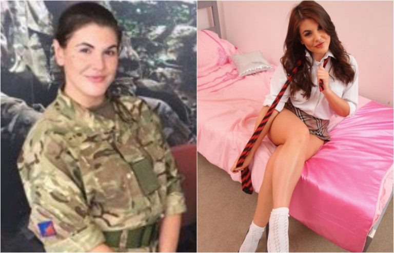 Foto sexy soldatessa