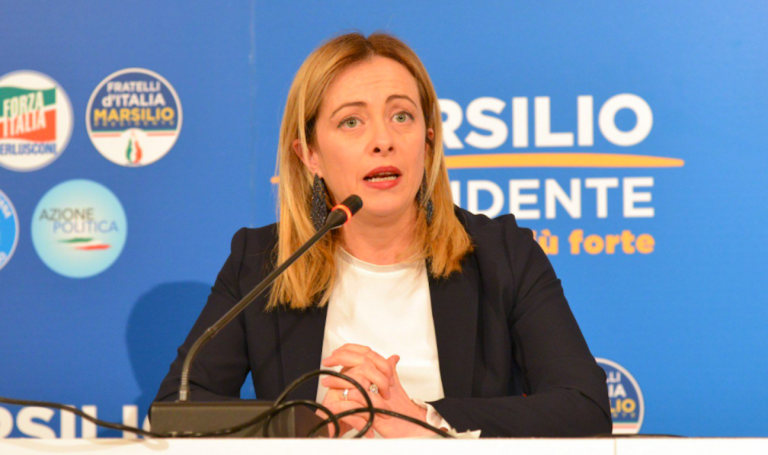 Giorgia Meloni, bestemmia in diretta