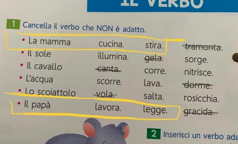 Il libro sessista delle elementari