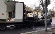 Roma, frontale a Tor di Quinto: feriti gli autisti, veicoli in fiamme