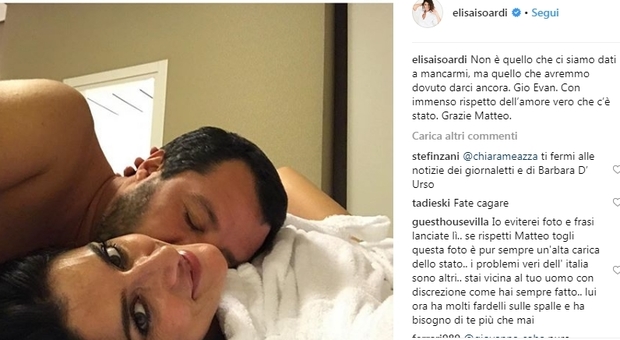 isoardi salvini addio social