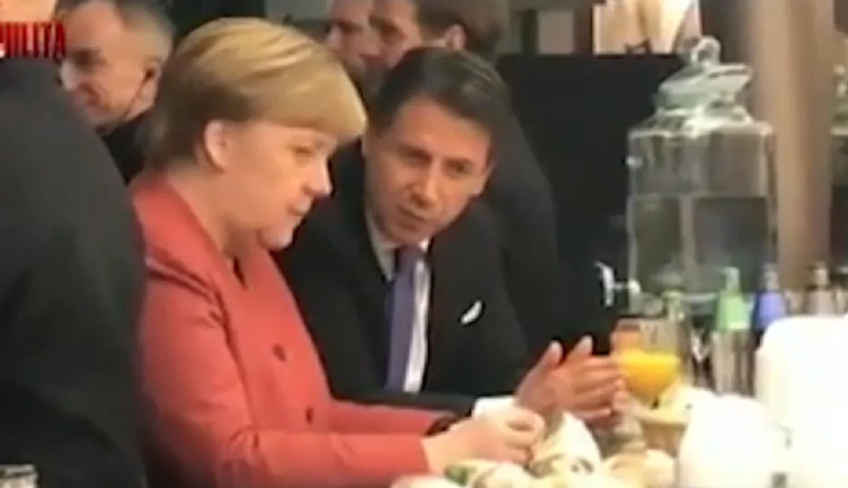 Merkel Conte Davos