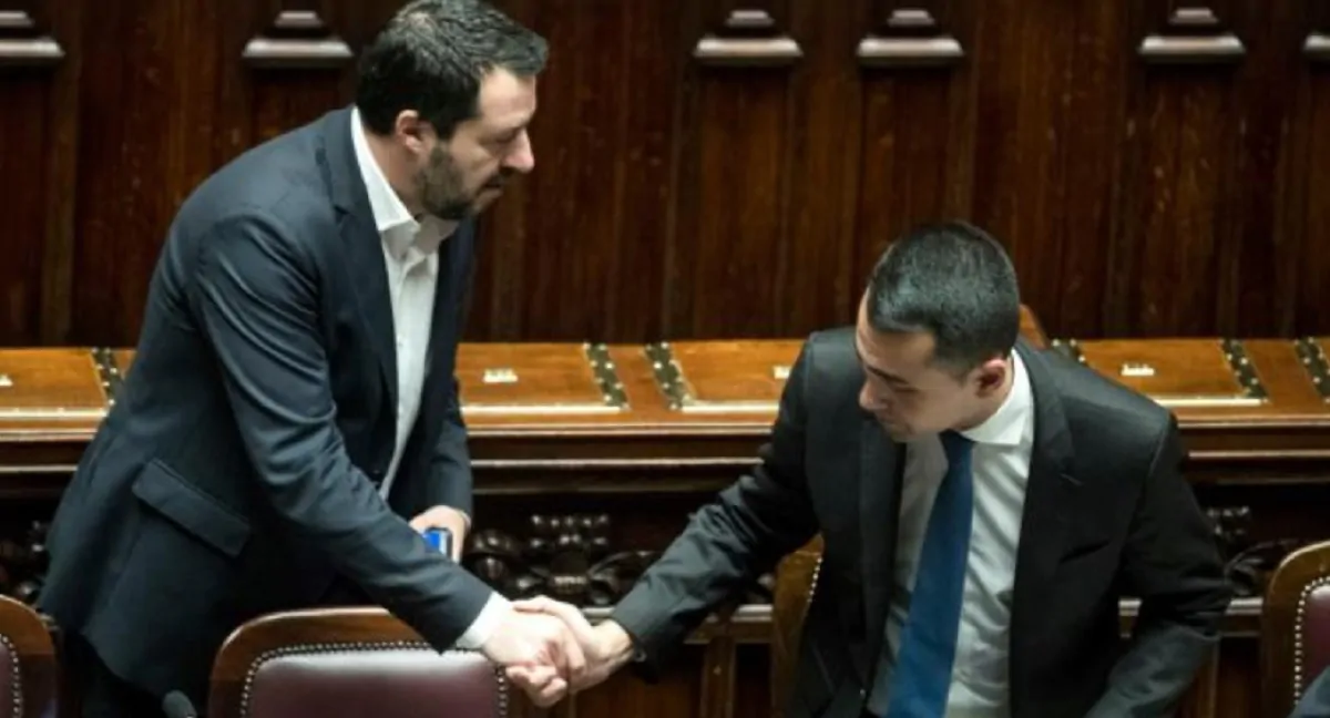 Salvini e Di Maio alla Camera
