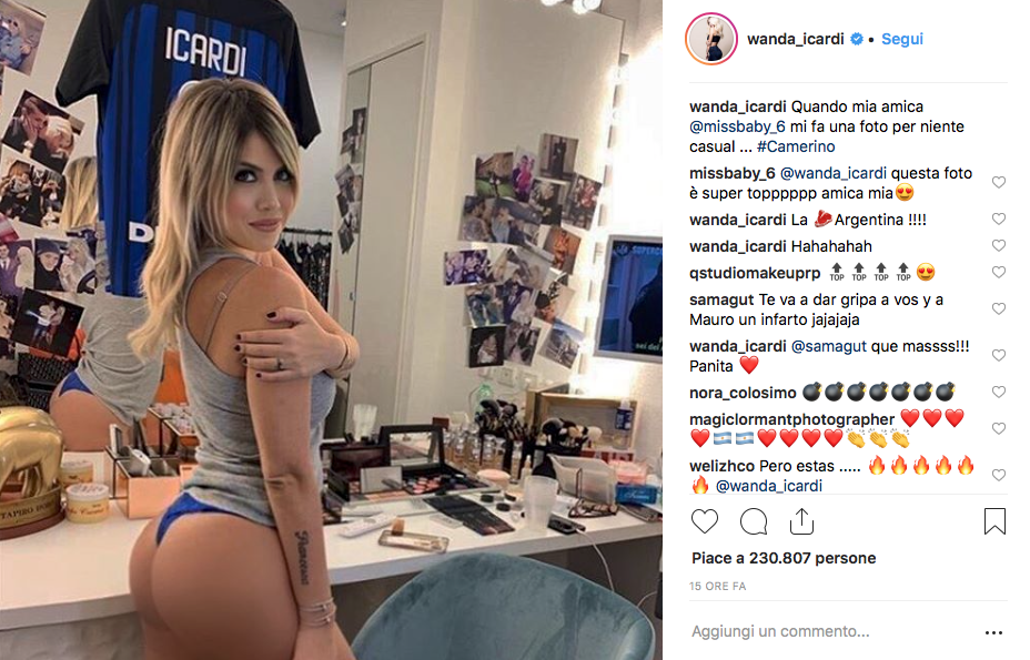 wanda nara in tanga
