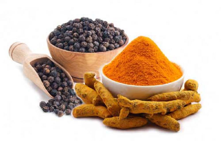 Piperina e curcuma.