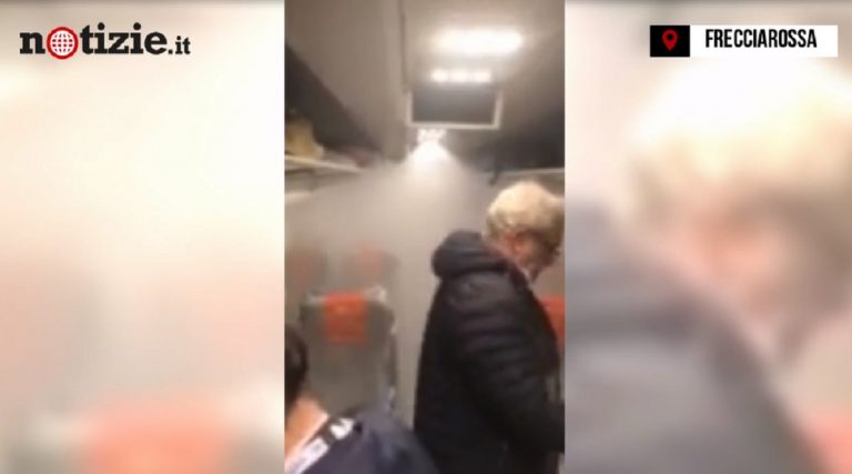 Frecciarossa, i passeggeri fanno la doccia