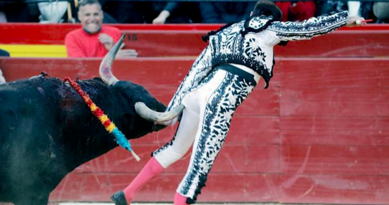 Enrique Ponce incornato dal toro