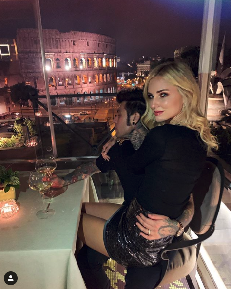 Fedez e Chiara a Roma