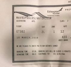 Due minuti in ritardo: imprenditore greco perde volo sull'Ethiopian
