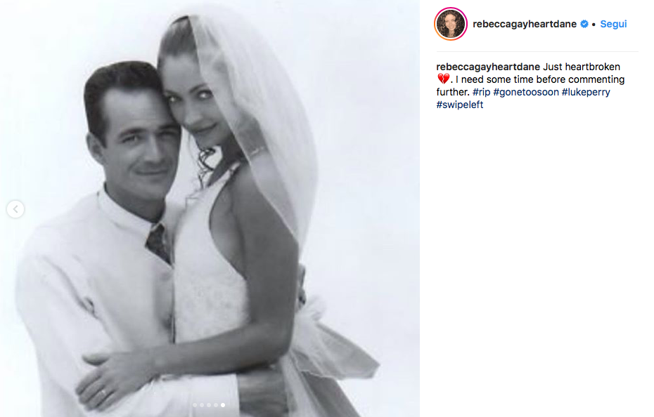 Il post di Rebecca Gayheart