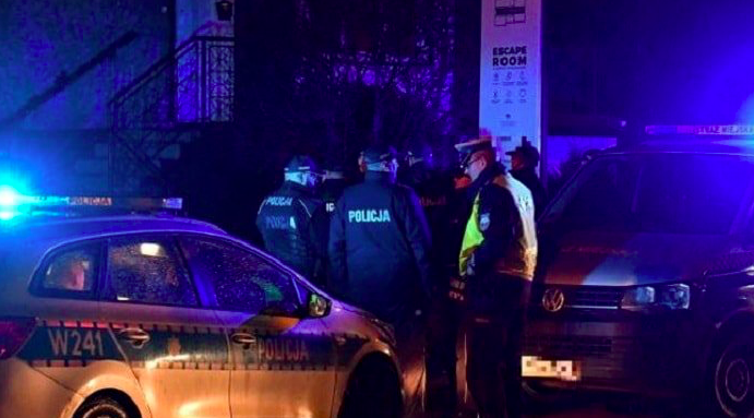 La polizia di Varsavia