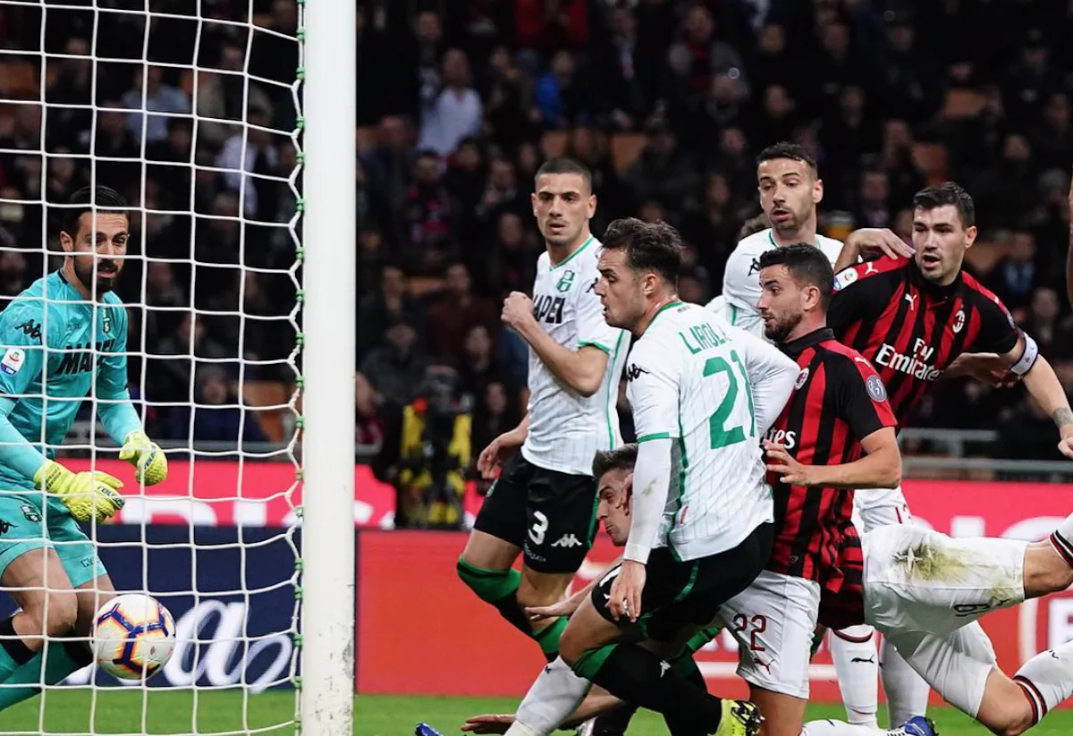Il gol in Milan-Sassuolo