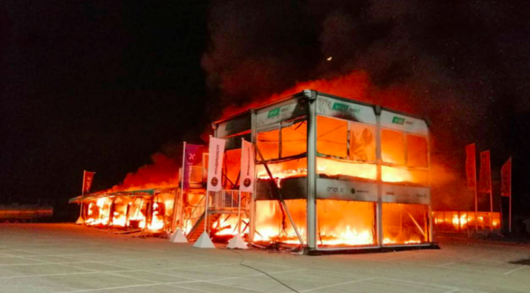 MotoE, incendio a Jerez