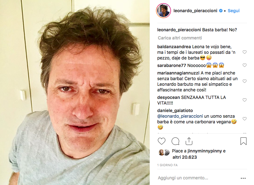 pieraccioni senza barba