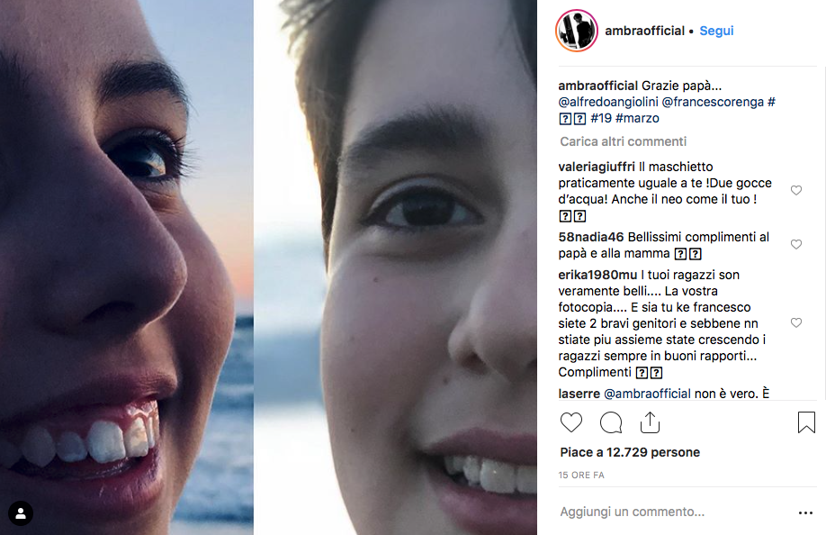 dedica di ambra a renga