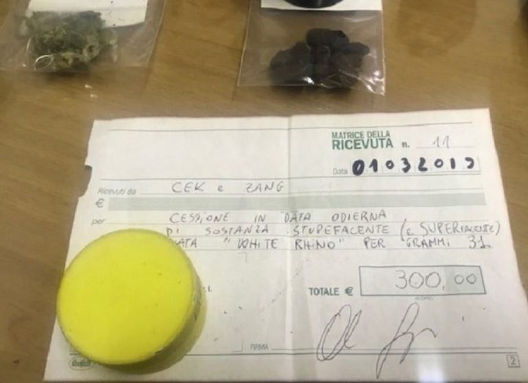 Bloccato in fuga, il pusher tenta inutilmente di cavarsela consegnando la droga Bloccato in fuga, il pusher tenta inutilmente di cavarsela consegnando la droga