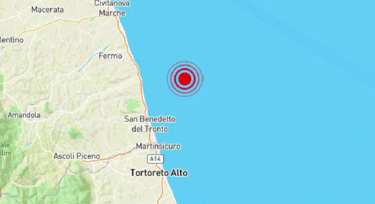 Terremoto costa marchigiana picena