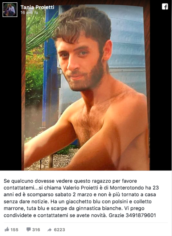 valerio-proietti-scomparso