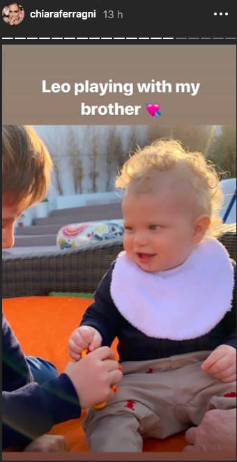 La IG story col fratello