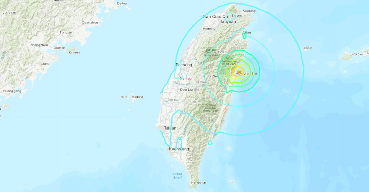 Terremoto a taiwan