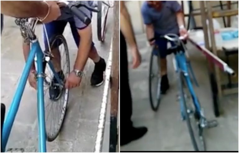 Poliziotti prendono in giro disabile