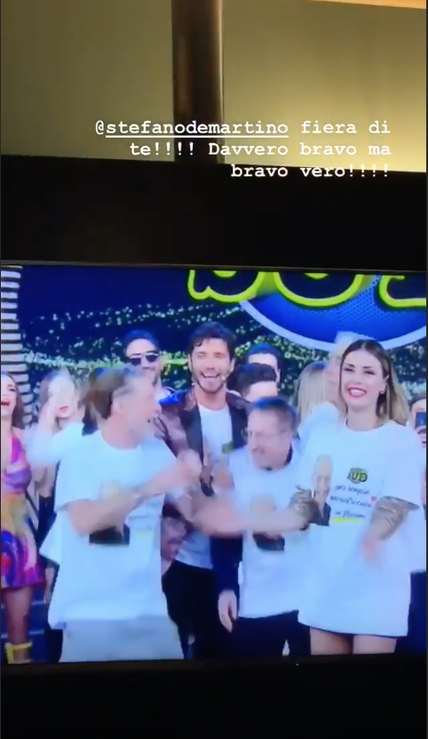 il post di belen a stefano