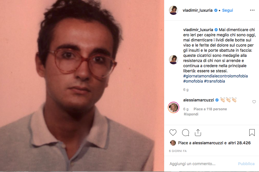 vladimir luxuria da giovane