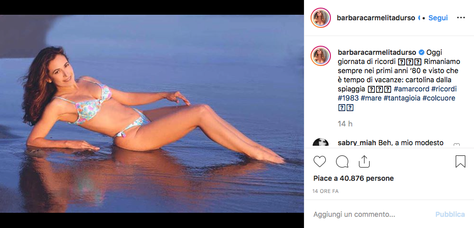 barbara d'urso giovane