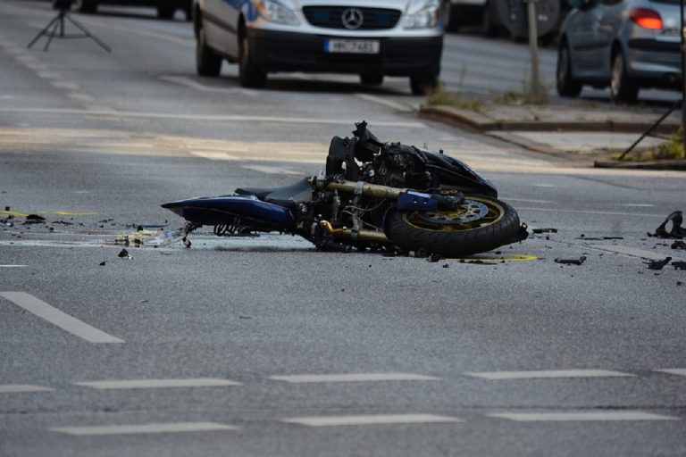 caduta dalla moto