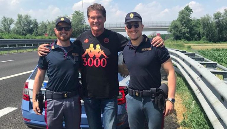 David Hasselhoff fermato dalla polizia