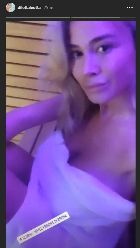 Diletta Leotta sauna