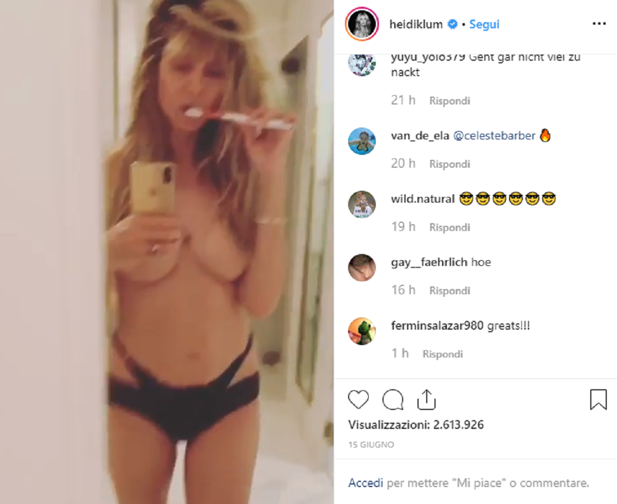 heidi klum bagno