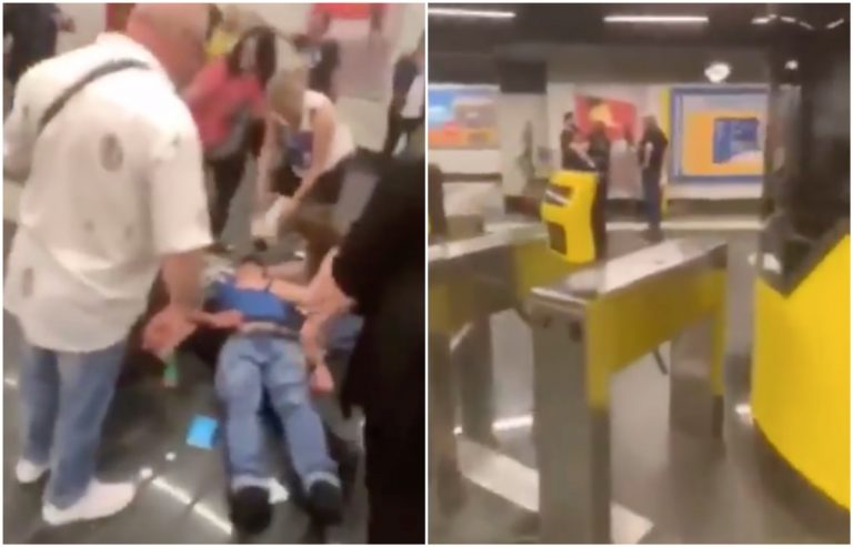 Napoli, aggressione in metro