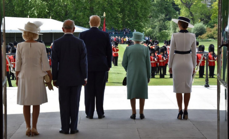 trump visita regina