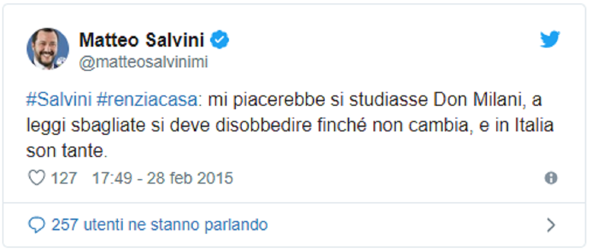 tweet salvini