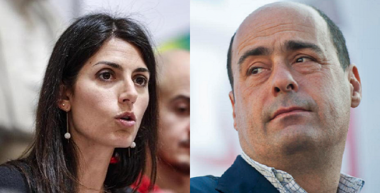 Virginia Raggi Nicola Zingaretti