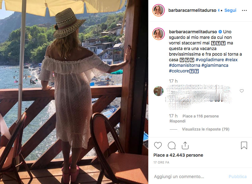 barbara d'urso costume