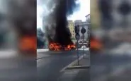 Bus esplode a Roma