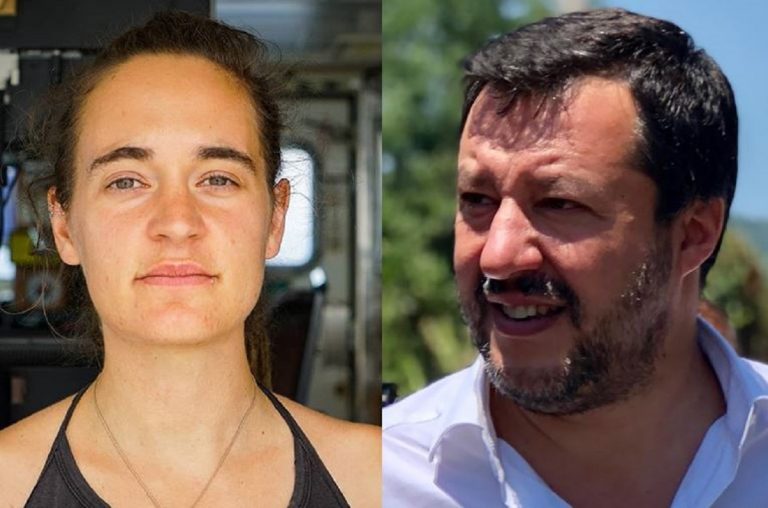 Carola querela Salvini