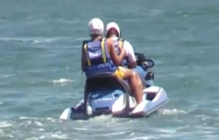 figlio salvini moto d'acqua
