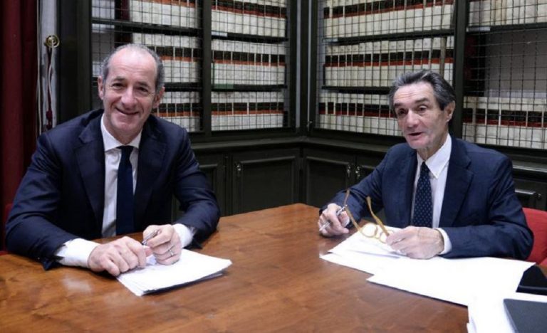 fontana e zaia rispondono a conte