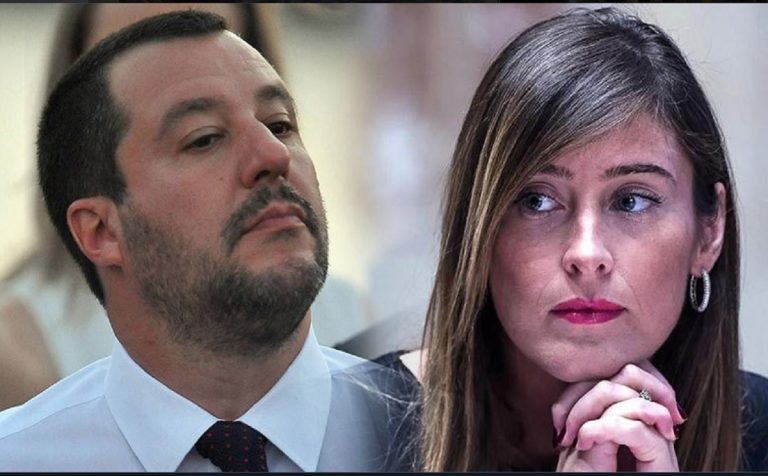 maria elena boschi matteo salvini