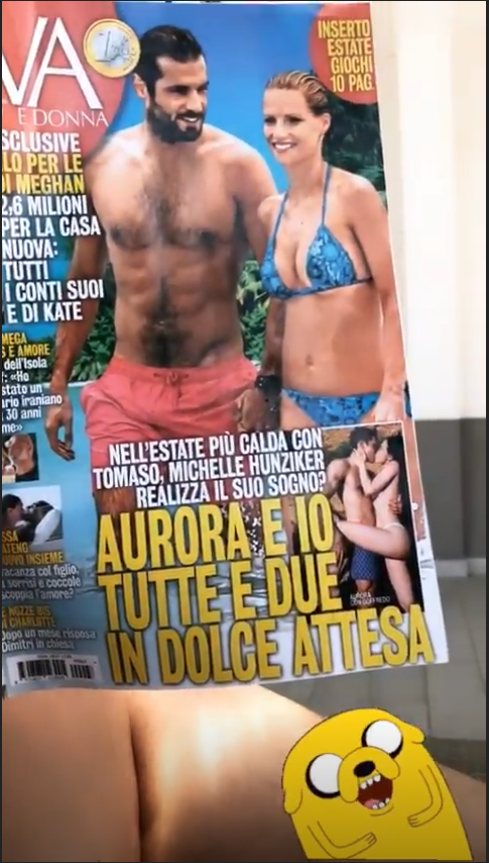 michelle hunziker incinta