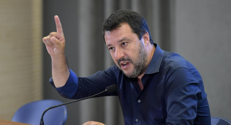 Il Ministro dell'Interno Matteo Salvini