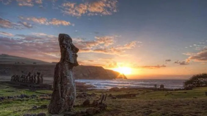 statue moai isola di pasqua