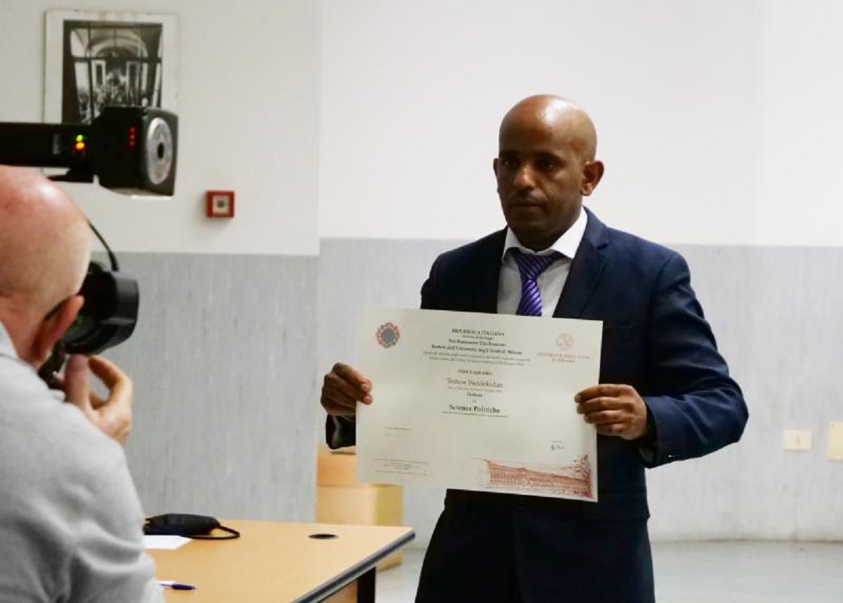 Tedros, laurea in Statale