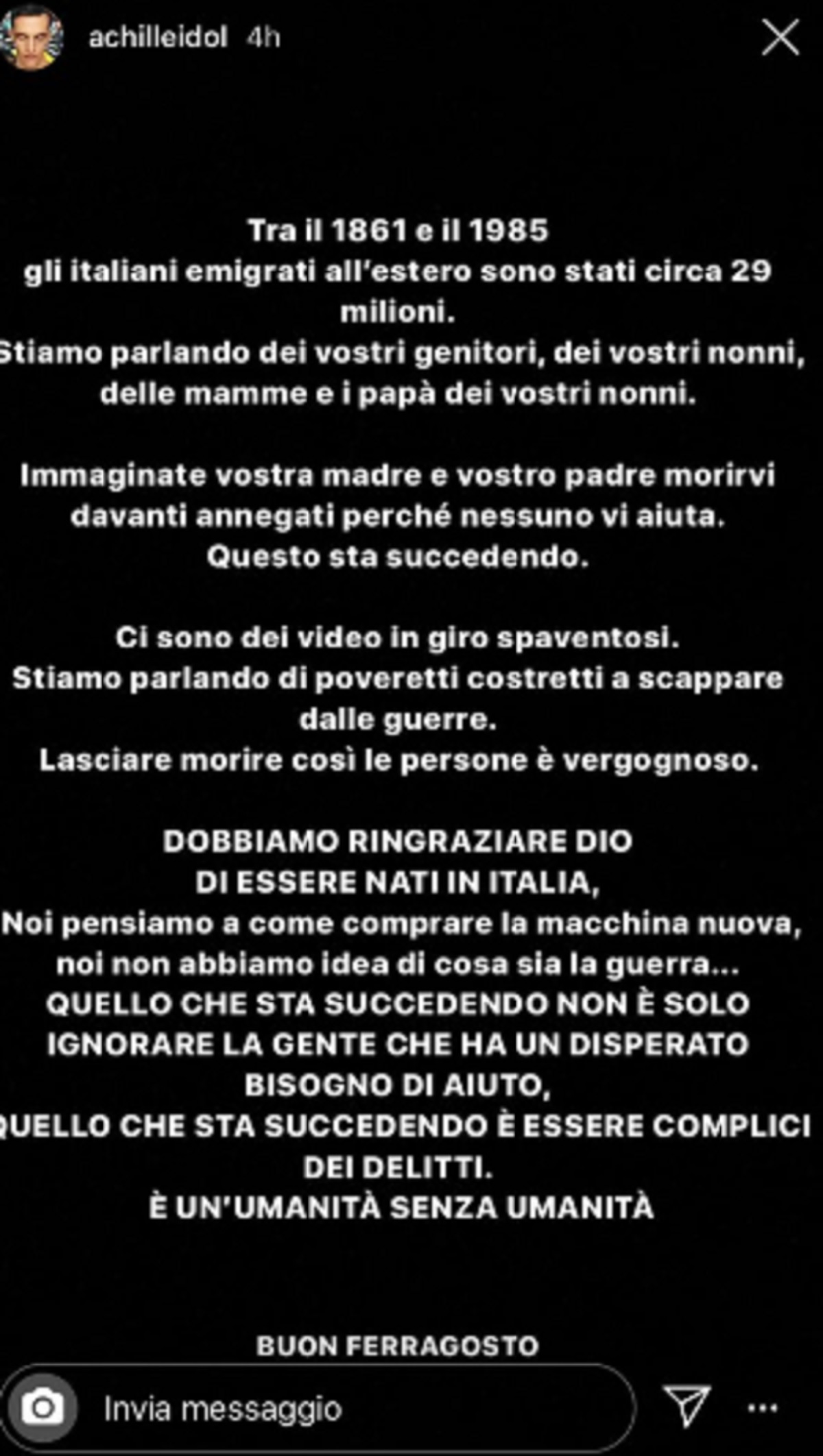 achille lauro open arms