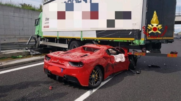 incidente ferrari 488